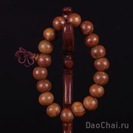 Четки на запястье  (12мм, зеленый сандал)-