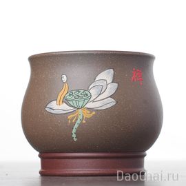 Пиала 175мл "Чань 禅", исинская глина, ручная роспись (52385)-