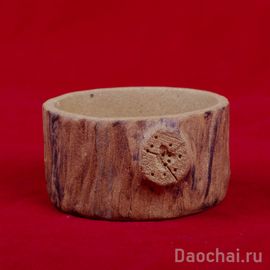 Пиала 60мл "Ствол дерева" (глина широкая)-