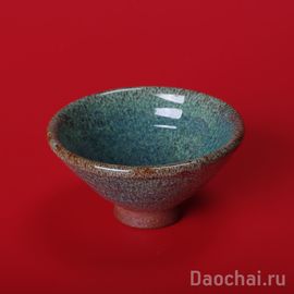 Пиала 75мл (обливная глазурь, ручная работа)-