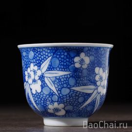 Пиала 70мл "Слива Мэй", цинхуа, Цзиндэчжэнь (52391)-