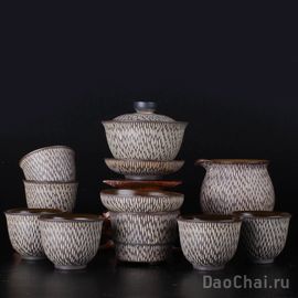 Набор посуды 7343 (керамика, 10 предметов)-