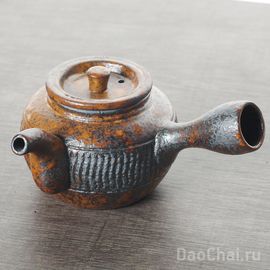 Чайник 230мл, керамика дровяного обжига (77115)-