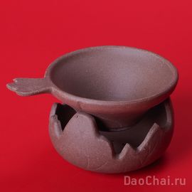 Сито с подставкой "Лист" (глина)-