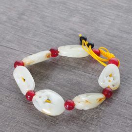 Браслет Фугуа, Хотанский нефрит (99124)-