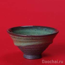 Пиала 70мл (обливная глазурь, ручная работа)-