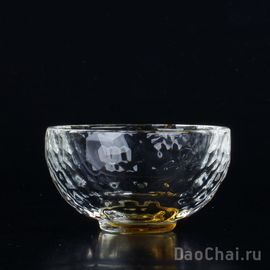 Пиала 35мл "Граненое стекло", желтая (51632)-