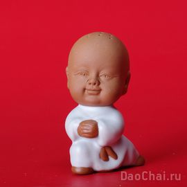Фигурка "Занятия тайцзицюань " №2, (глина, глазурь)-