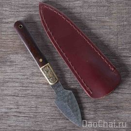 Нож для колки пуэра, дамасская сталь (81256)-