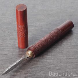 Нож для колки пуэра “Дракон и Феникс”, палисандр (81259)-