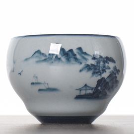 Пиала 155мл "Пейзаж", ручная роспись (52580)-