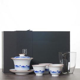 Набор посуды  "Лотос", фарфор Тяньбайюй (7493)-