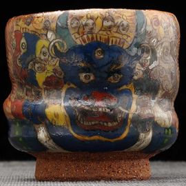 Пиала 120мл "Ваджрабхайрава", керамика из Цзиндечжень (402536)-