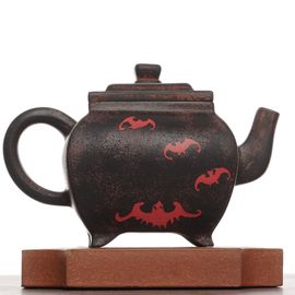 Чайник 135мл "Летучие мыши", цзяньшуйская керамика (790834)-