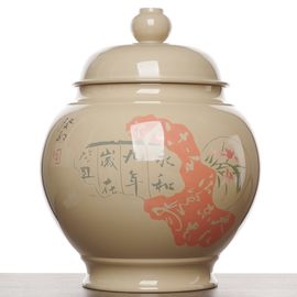 Чайница "Каллиграфия", цзяньшуйская керамика (87319)-