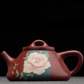 Чайник 125мл "Пион", исинская глина, мастер Цай И Фэн (79635)-
