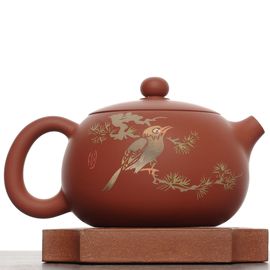Чайник 205мл "Птица", цзяньшуйская керамика (790949)-