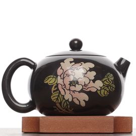 Чайник 240мл "Пион", цзяньшуйская керамика (791003)-