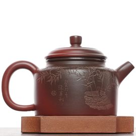 Чайник 180мл "Бамбук", исинская глина, мастер Сюй Цзюнь (79646)-
