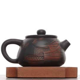 Чайник 100мл "Город", цзяньшуйская керамика (791024)-