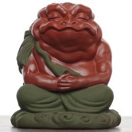 Фигурка "Медитирующая жаба", исинская глина (61409)-