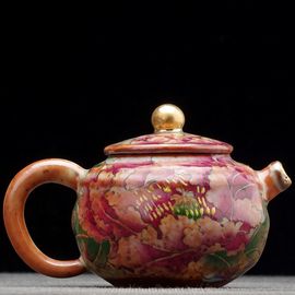 Чайник 150мл "Пион", роспись Цэн Яньбао (77328)-