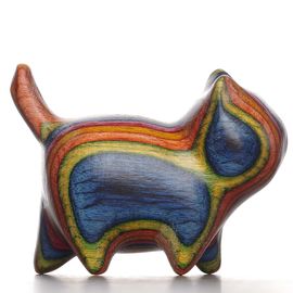 Фигурка "Котик", радужный эвкалипт (98046)-