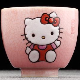 Пиала 80мл "Hello Kitty", фарфор из Цзиндечжень (402827)-