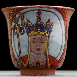 Пиала 170мл "Монах Сюаньцзан", керамика из Цзиндечжень (402911)-
