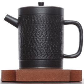 Чайник 155мл "Черная платина", керамика (77349)-