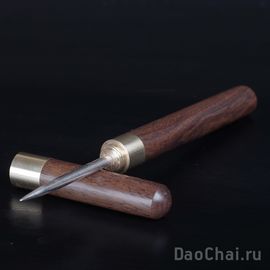 Шило для колки пуэра, большое, черное дерево (81216)-