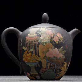 Чайник 315мл «Чаепитие»,  мастер Цзян Ламэн (791108)-