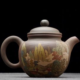 Чайник 235мл &laquo;Живописный пейзаж&raquo;, мастер Тэн Цань (791106)