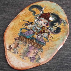 Подставка под посуду "Акала", керамика из Цзиндечжэнь (80603)-