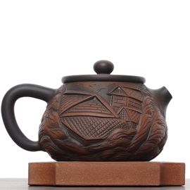 Чайник 155мл "Город", цзяньшуйская керамика (791125)-