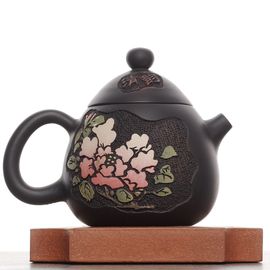 Чайник 115мл "Пион", цзяньшуйская керамика (790849)-