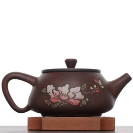 Чайник 260мл "Цветы", цзяньшуйская керамика (791153)-