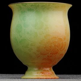 Пиала 85мл, техника Бахуа, фарфор из Цзиндэчжэнь (403500)-