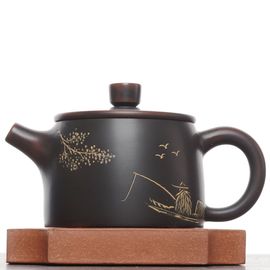Чайник 125мл "Рыбак", нисинтао, мастер Сюй Вэйюн (78915)-