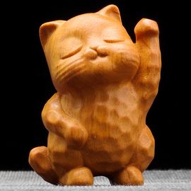 Фигурка "Котик", сычуанская туя (98087)-