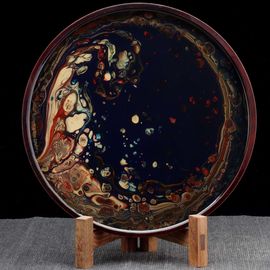 Столик Ганьпао "Для сухого заваривания", лаковая роспись (71170)-