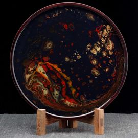 Столик Ганьпао "Для сухого заваривания", лаковая роспись (71175)-