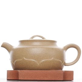 Чайник 175мл "Лотос", исинская глина, мастер Ли Цзинькай (790099)-
