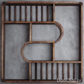 Полочка под посуду, 55x55см (80600)-