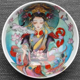 Пиала 140мл "Хуадань", фарфор из Цзиндечжень (404478)-