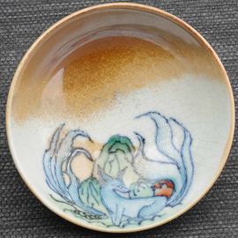 Пиала 125мл "Цзювэйху из Книги гор и морей", керамика из Цзиндечжень (404429)-