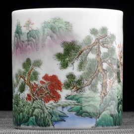 Пиала 180мл "Пейзаж", фарфор из Цзиндечжень (404430)-