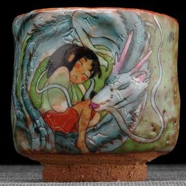 Пиала 95мл "Унесённые призраками", керамика из Цзиндечжень (404432)-