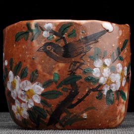 Пиала 100мл "Птица", керамика из Цзиндечжень (404436)-