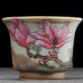 Пиала 85мл "Магнолия", керамика из Цзиндечжень (404440)-